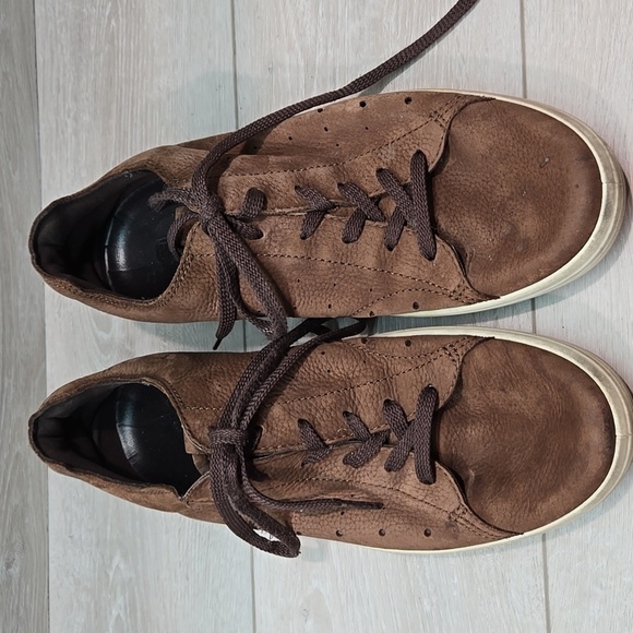 Ecco Mens Leathe Sneakers Shoes Sz 45/11-11.5 - Picture 3 of 11